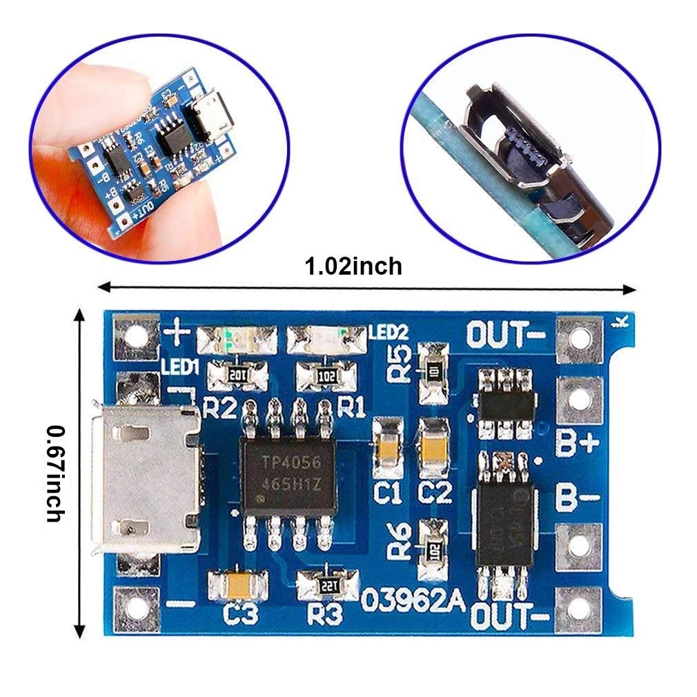 1-20PCS Type-c/Micro/Mini USB  - Tp4056 Module 评论和价格