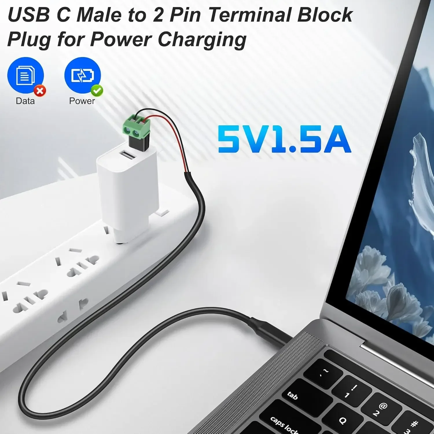 1-4Pcs Solderless Plug USB C t - Screw Terminal Block 评论和价格