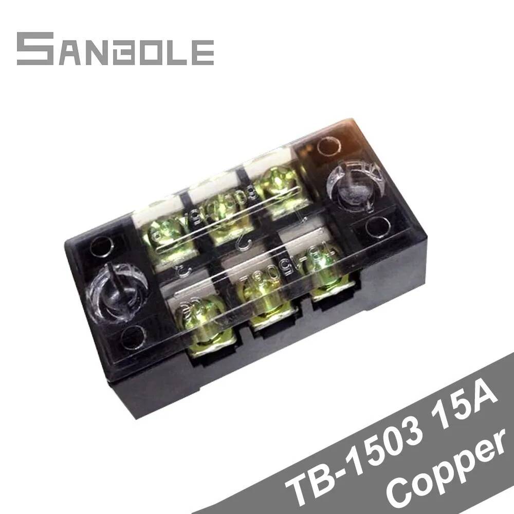 10pcs Dual Row Copper TB-1503  - Screw Terminal Block 评论和价格